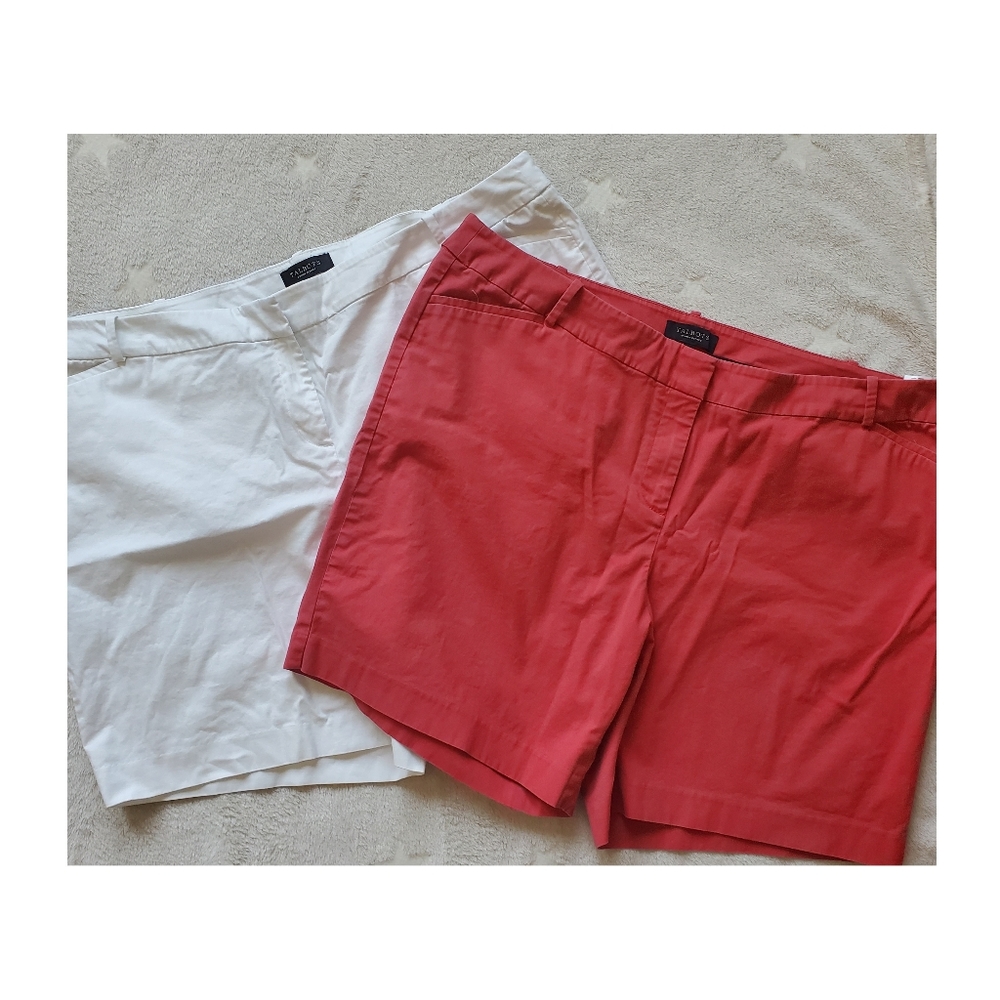 Talbots bundle 2 shorts cotton blend size 22 W Petite